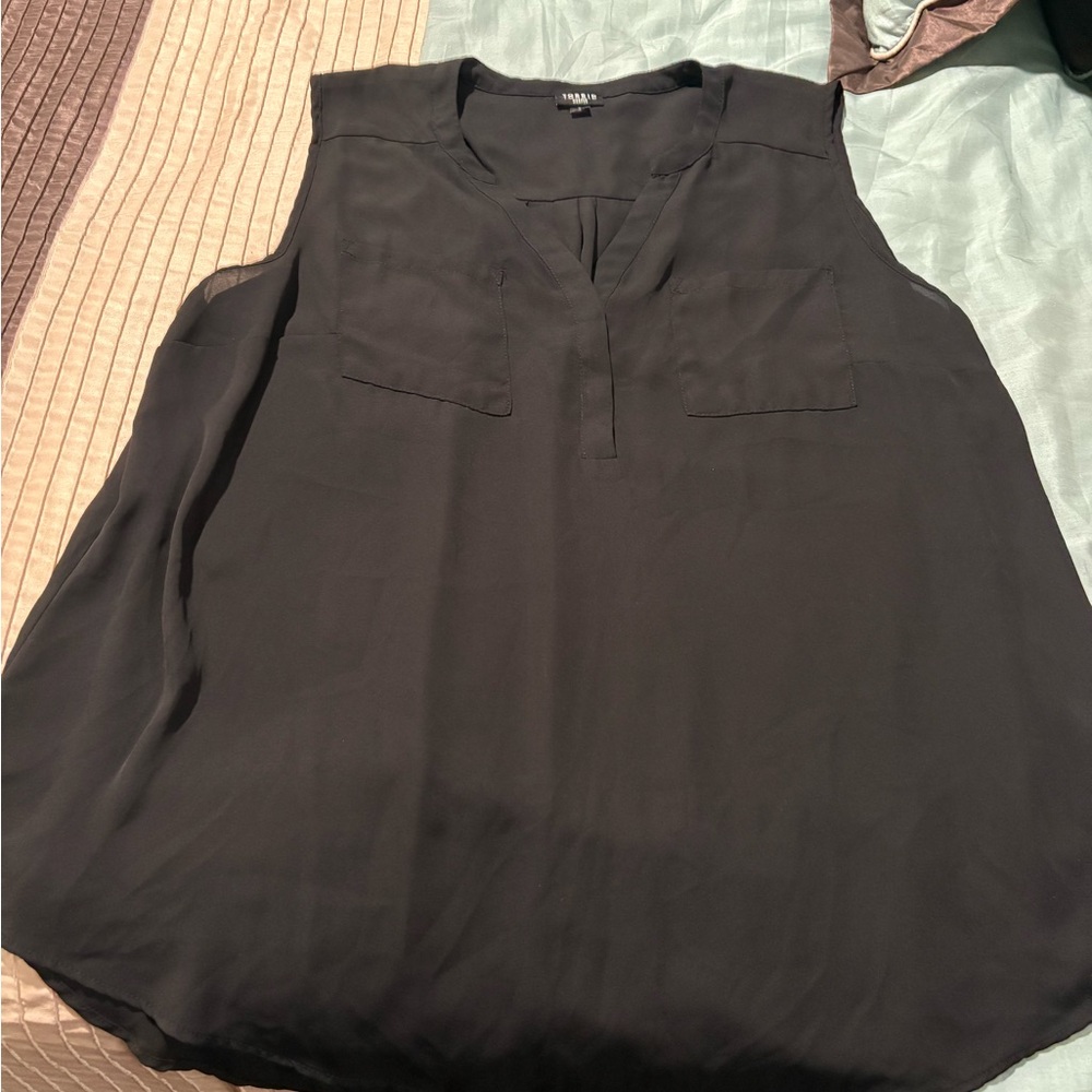 Torrid Black Sleeveless Blouse